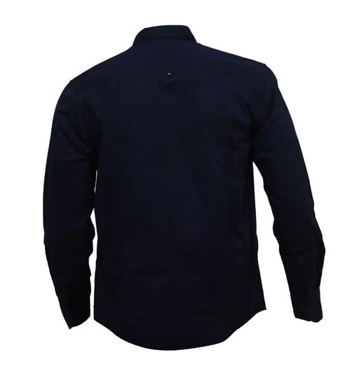Men's Regular Casual Cotton Peach Shirt - Black ( Pack of 1 ) - Image 3