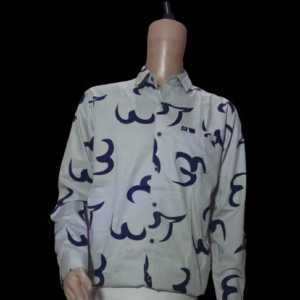 Grey Slim Fit printed Full sleeves Shirt
