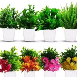 Artificial Bonsai Table Top Plant with Pot for Home & Office Decor- , size ( 15 cm )