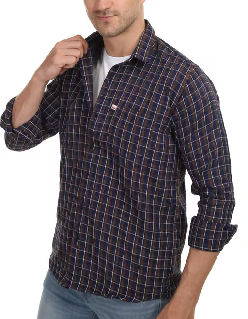 Cotton check shirt for Men, Single pocket vol7 Shirts for Men, Best Shirt for Men, Trending Shirts for Men, Men Shirts New Collection, Check Shirts for Men, Branded check shirt for Men, Full sleeves Shirts for Men, Men Shirts, Men Shirts full Cotton. - Image 2