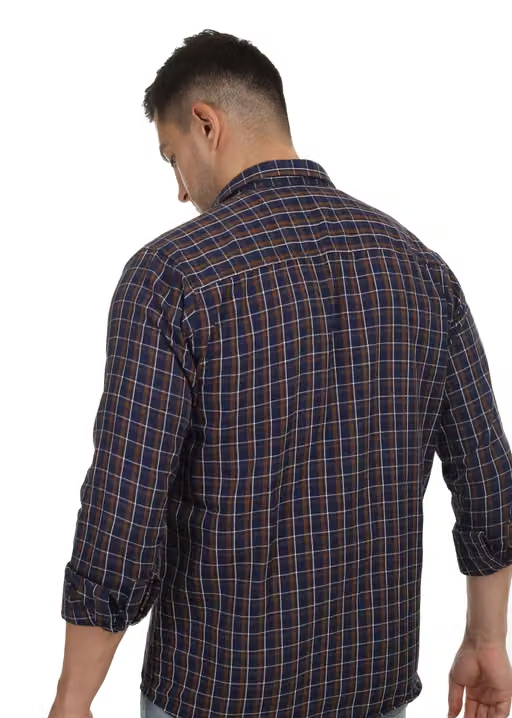 Cotton check shirt for Men, Single pocket vol7 Shirts for Men, Best Shirt for Men, Trending Shirts for Men, Men Shirts New Collection, Check Shirts for Men, Branded check shirt for Men, Full sleeves Shirts for Men, Men Shirts, Men Shirts full Cotton. - Image 3