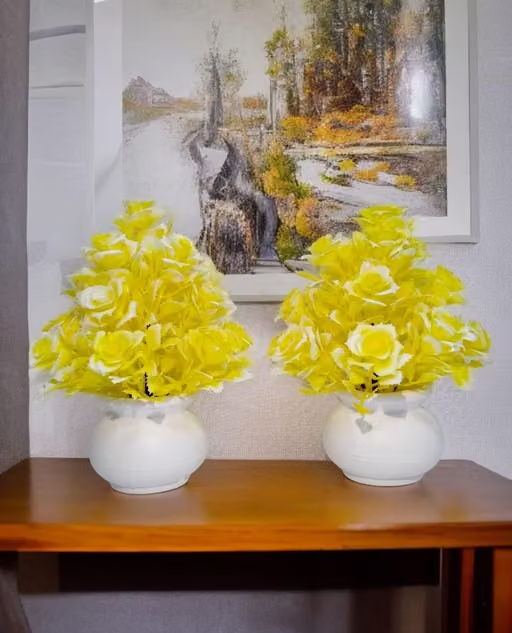 Vansh enterprises Amazing and Latest Design Artificial Flower for Home/Office/Kitchen Decoration set of 2