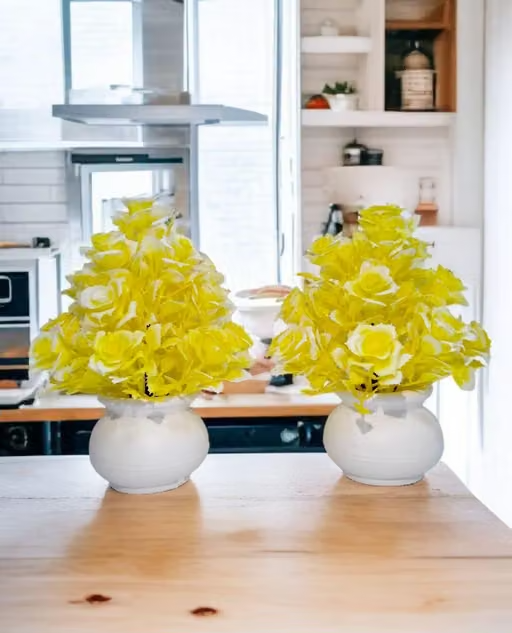Vansh enterprises Amazing and Latest Design Artificial Flower for Home/Office/Kitchen Decoration set of 2 - Image 2
