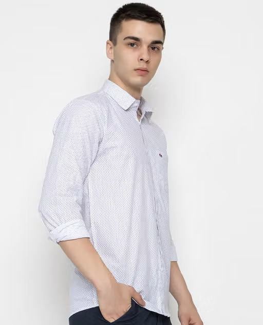 FREKMAN Cotton Blend Solid Full Sleeve Regular Fit Casual Shirt for Men with Pocket | Cotton Blend Casual Shirt for Men | Casual Wear Shirts for Men - Image 4