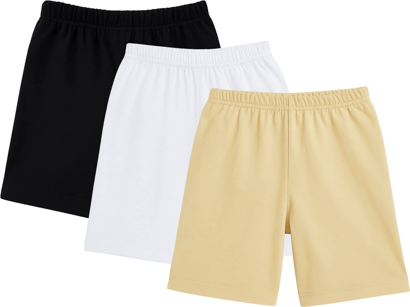 Pack of 3 Girls Cotton Blend Shorts ( Multicolor )