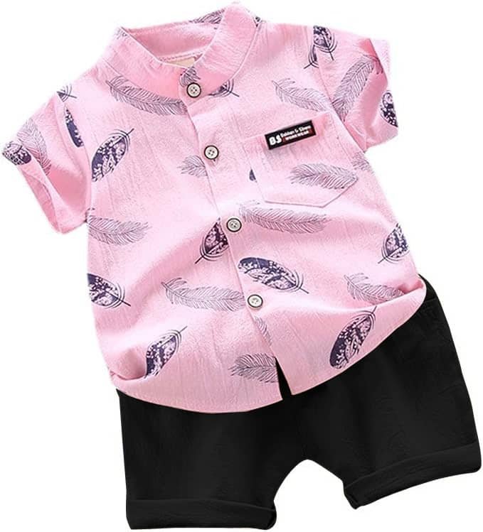 Pack of 1 Boys Cotton Blend Shirt & Shorts Set ( Multicolor ) - Image 3