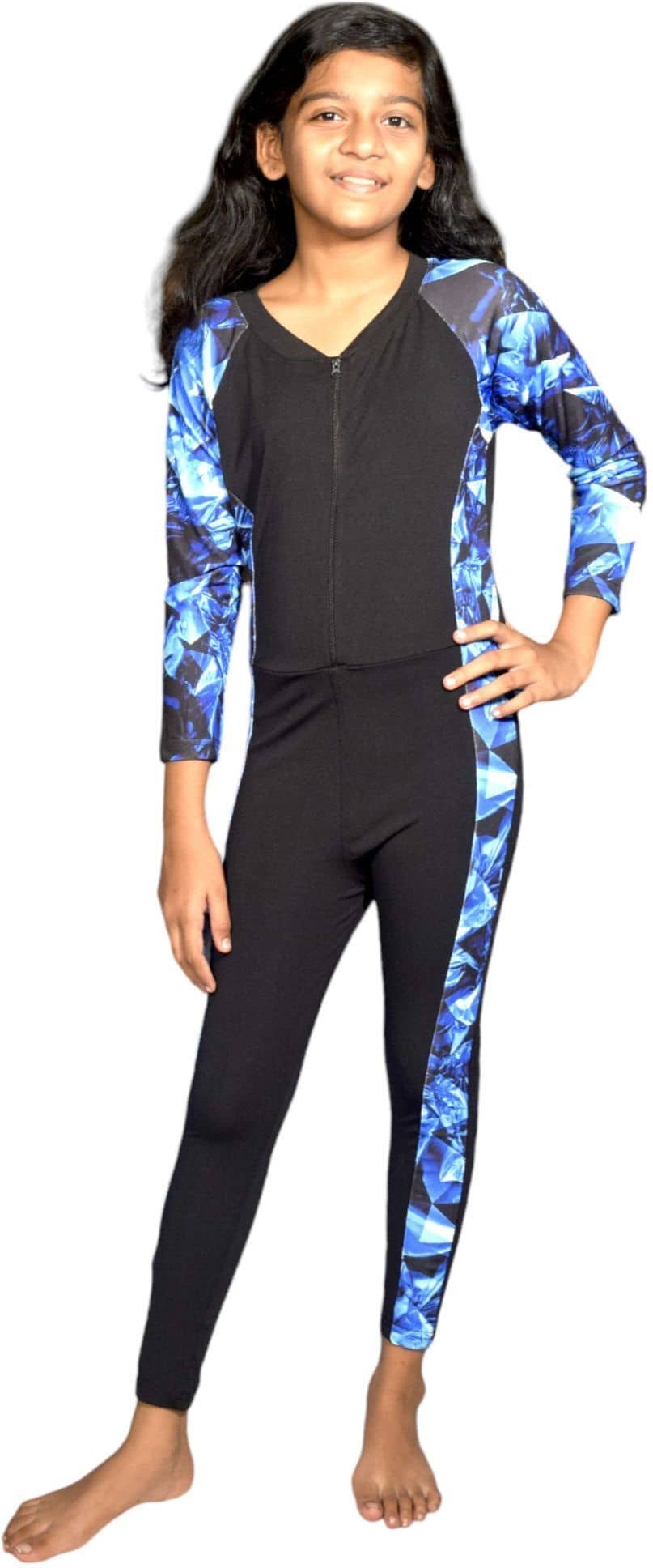 Girls Body Suits ( Pack of 1 , Blue )
