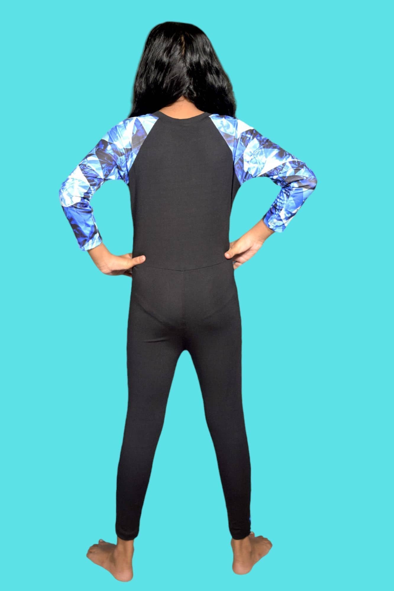 Girls Body Suits ( Pack of 1 , Blue ) - Image 3