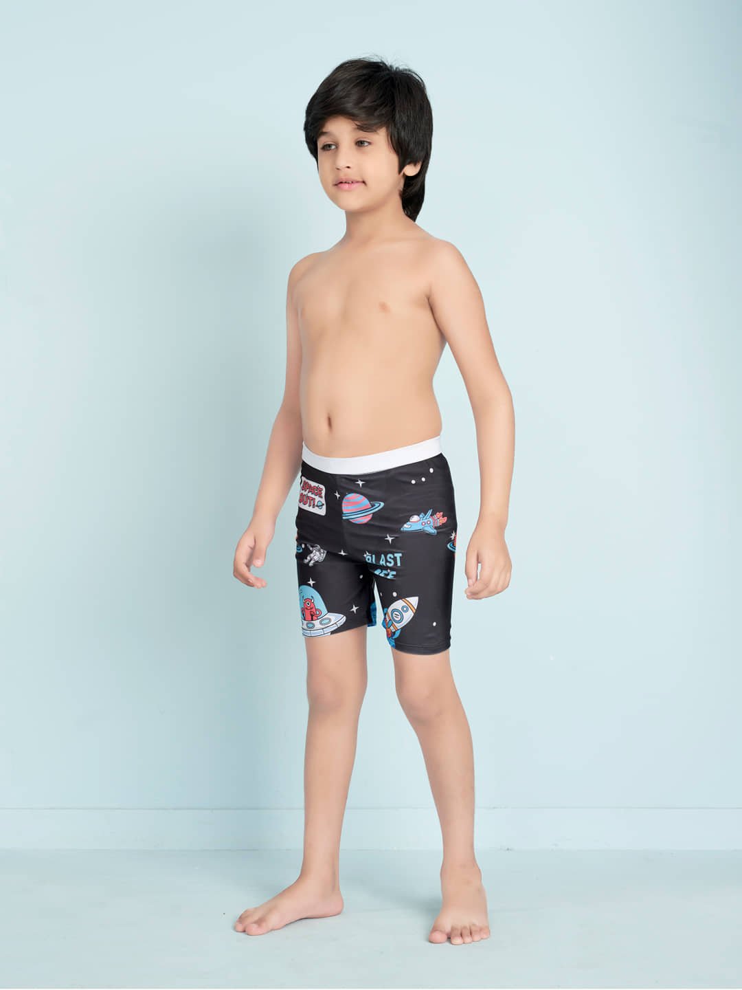 Aarika Boys Swimming Shorts ( Pack of 1 , Black ) - Image 3