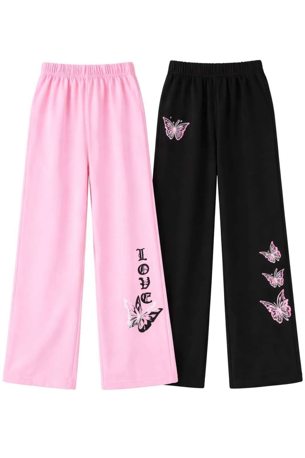 Aksa Pack of 2 Girls 100% Cotton Trackpants ( Colors ) - Image 4