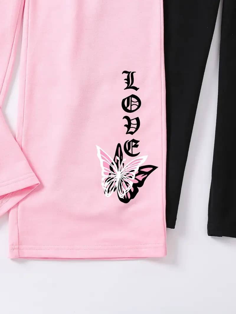 Aksa Pack of 2 Girls 100% Cotton Trackpants ( Colors ) - Image 4