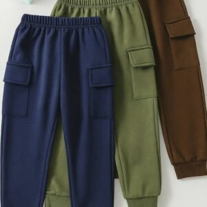 Aksa Pack of 3 Boys Cotton Blend Trackpant ( Multicolor 4 )