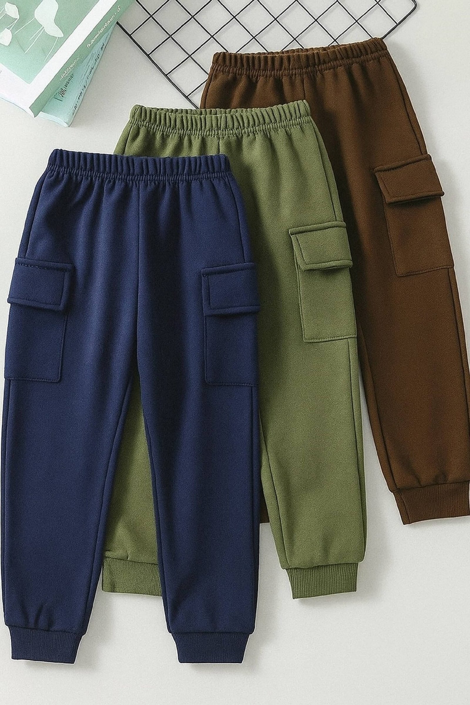 Aksa Pack of 3 Boys Cotton Blend Trackpant ( Multicolor 4 )