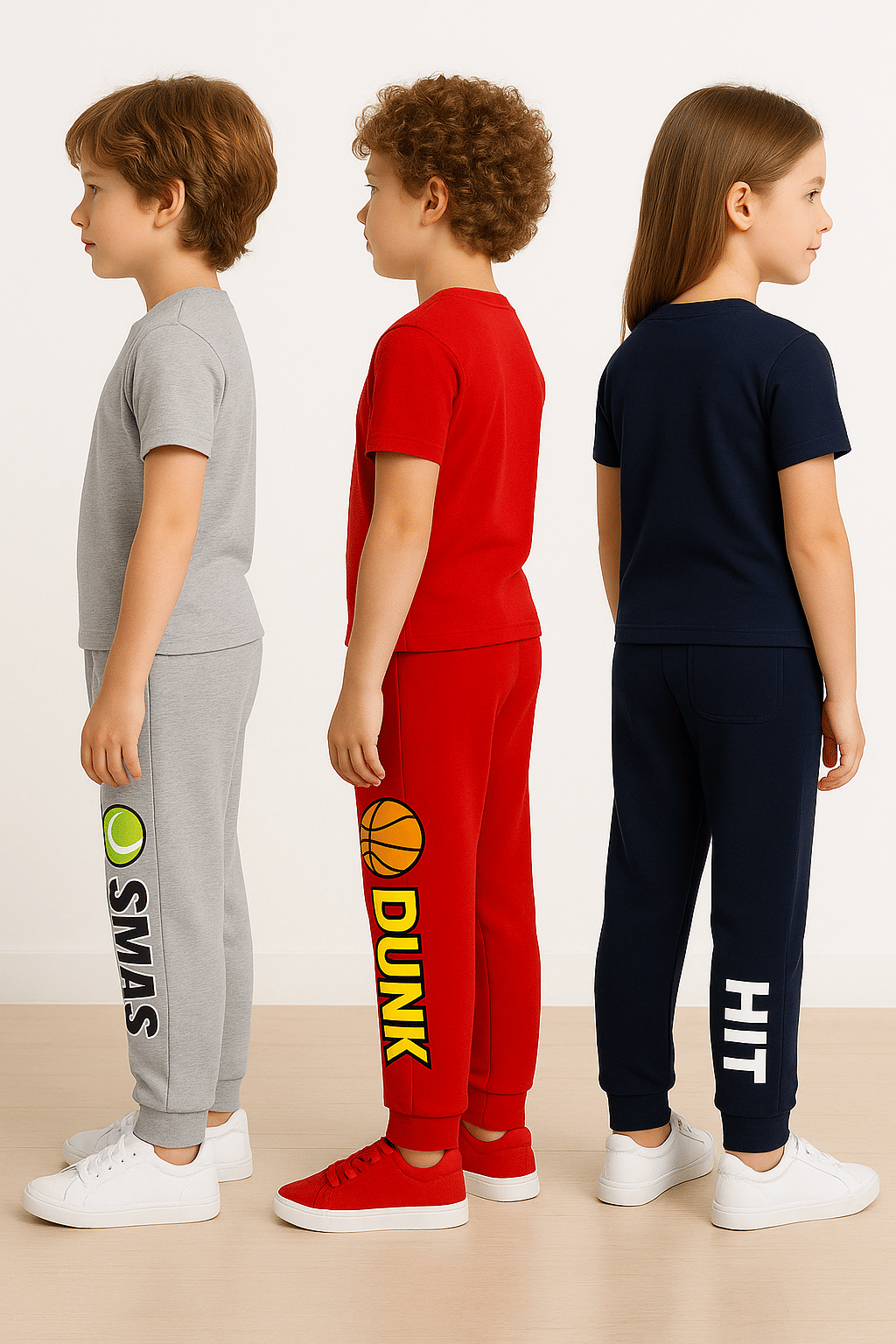 Aksa Pack of 3 Boys Cotton Blend Trackpant ( Multi Color ) - Image 3
