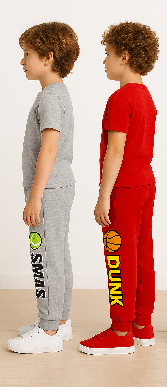 Aksa Pack of 3 Boys Cotton Blend Trackpant ( Multi Color ) - Image 4
