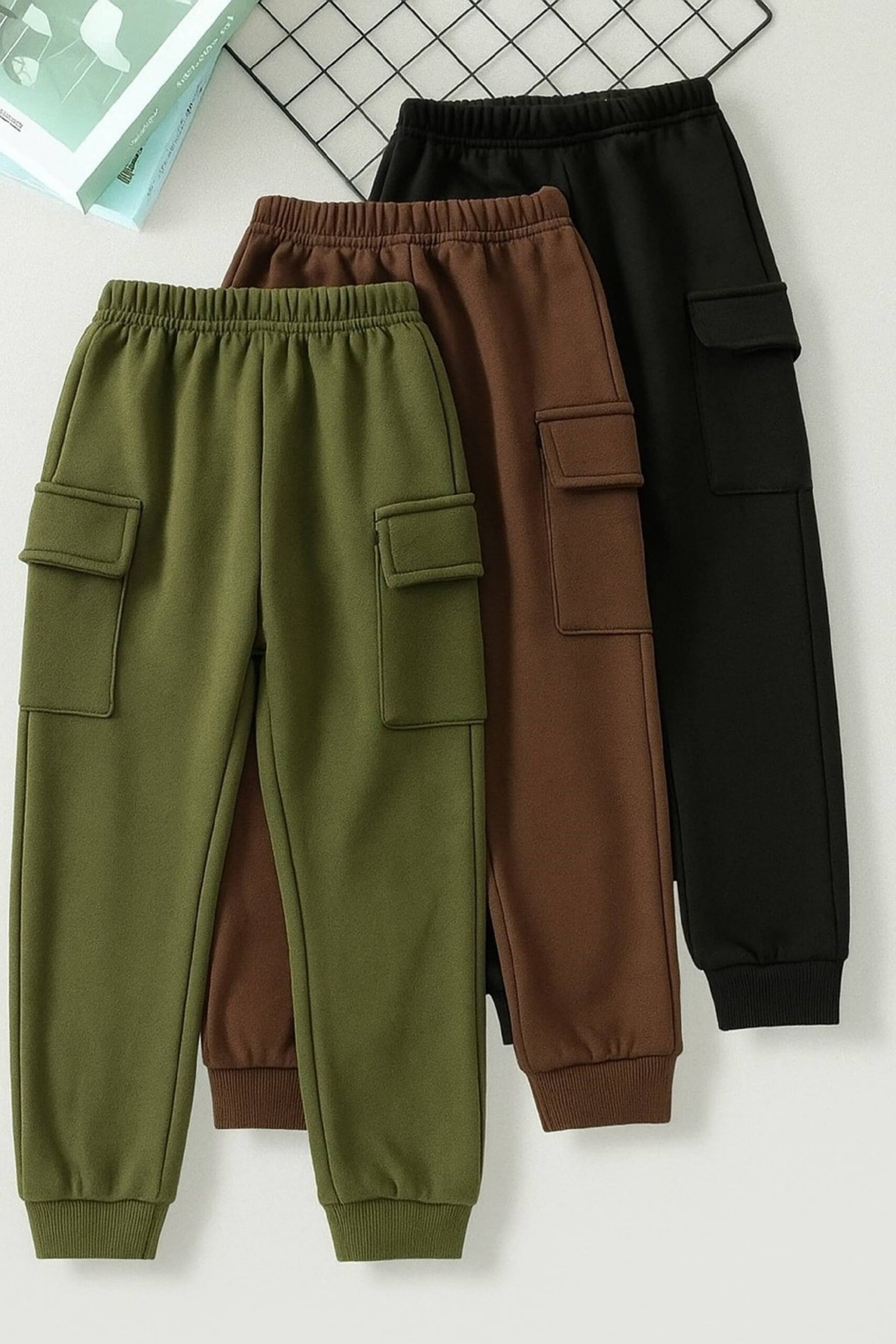Aksa Pack of 3 Boys Cotton Blend Trackpant ( Multicolor 3 )