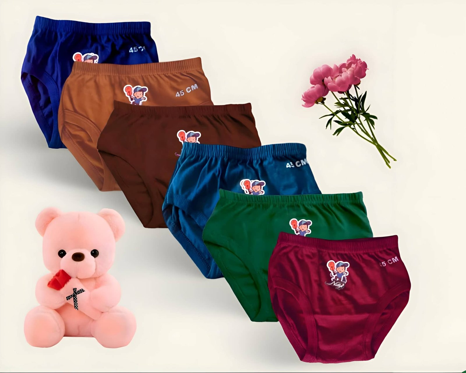 Alan Deers Pack of 6 Cotton Panties For Baby Girls ( Multicolor ) - Image 4