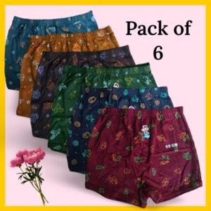 Alan Deers Pack of 6 Cotton Bloomers For Girls ( Multicolor )