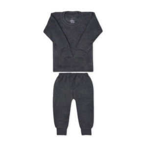 sports wear Pack of 1 Boys Cotton Blend Thermal Sets ( Dark Grey )