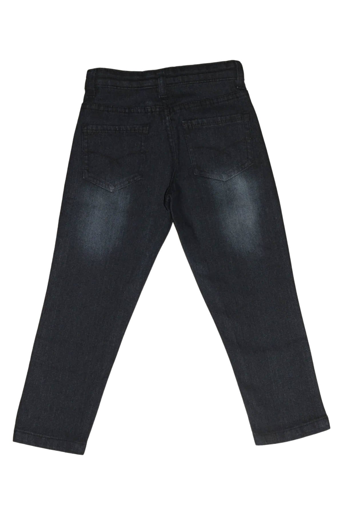 Aflash Pack of 1 Boys Cotton Spandex Jeans ( Black ) - Image 2