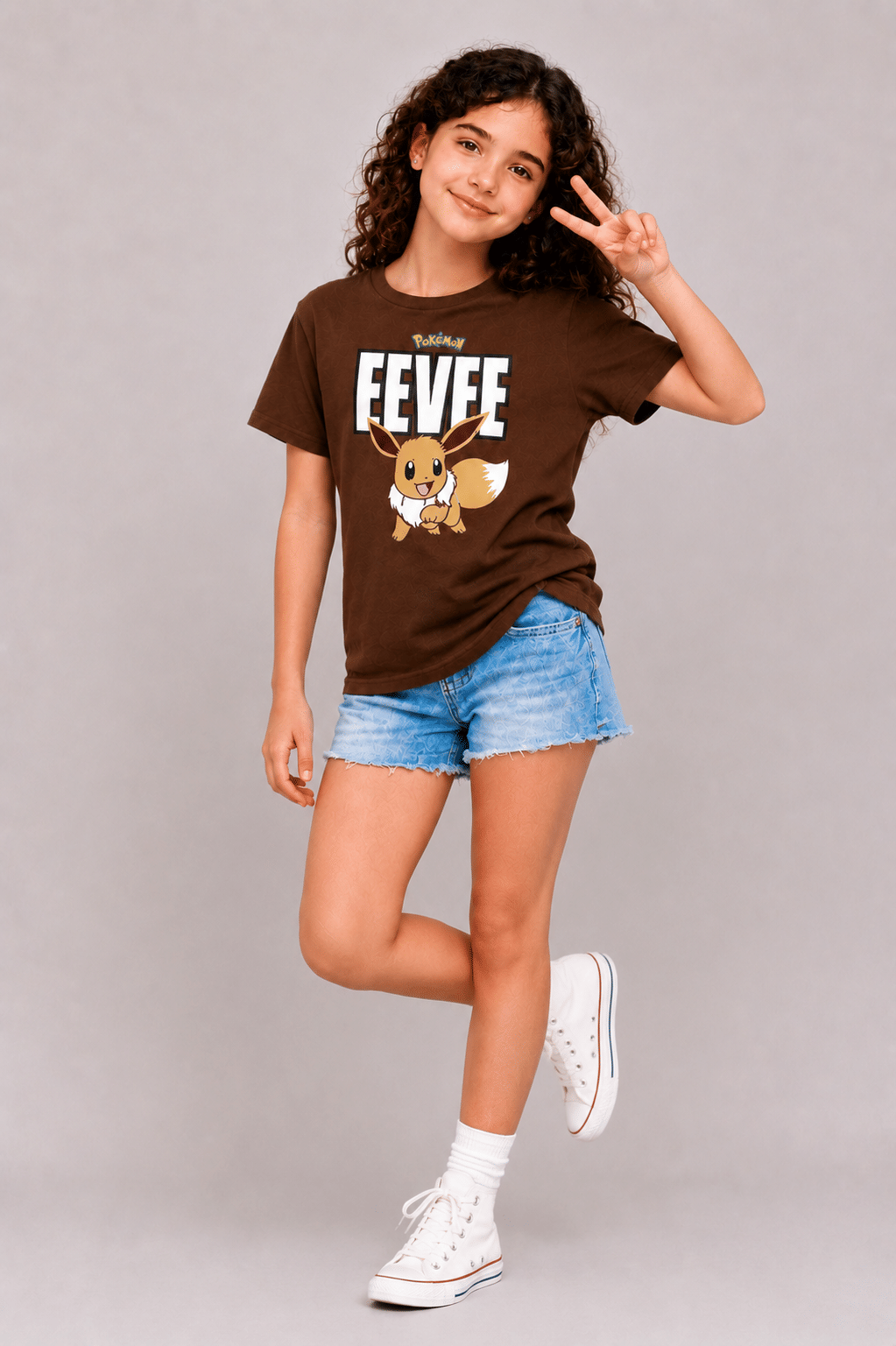 Brief Chickade Pack of 1 Girls Cotton Blend T-Shirt ( Brown ) - Image 2
