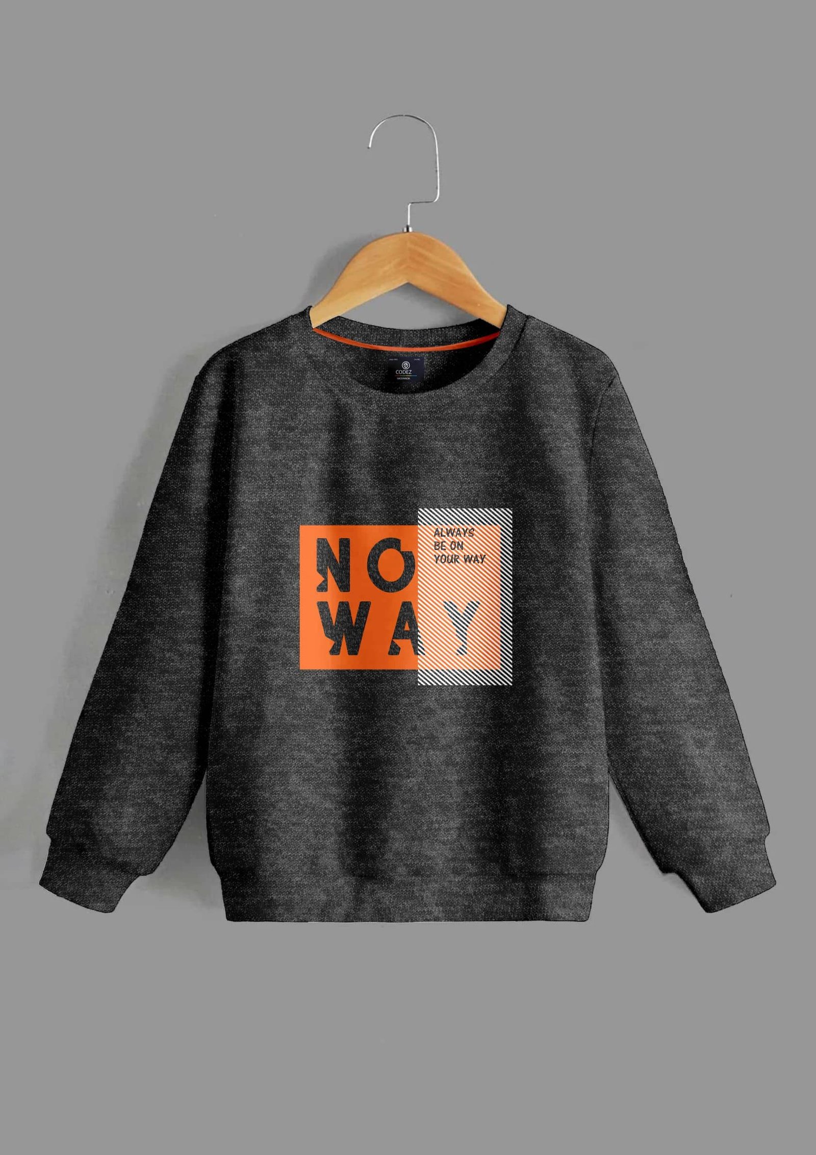 Pack of 1 Boys Cotton Blend Sweatshirt ( Gray )