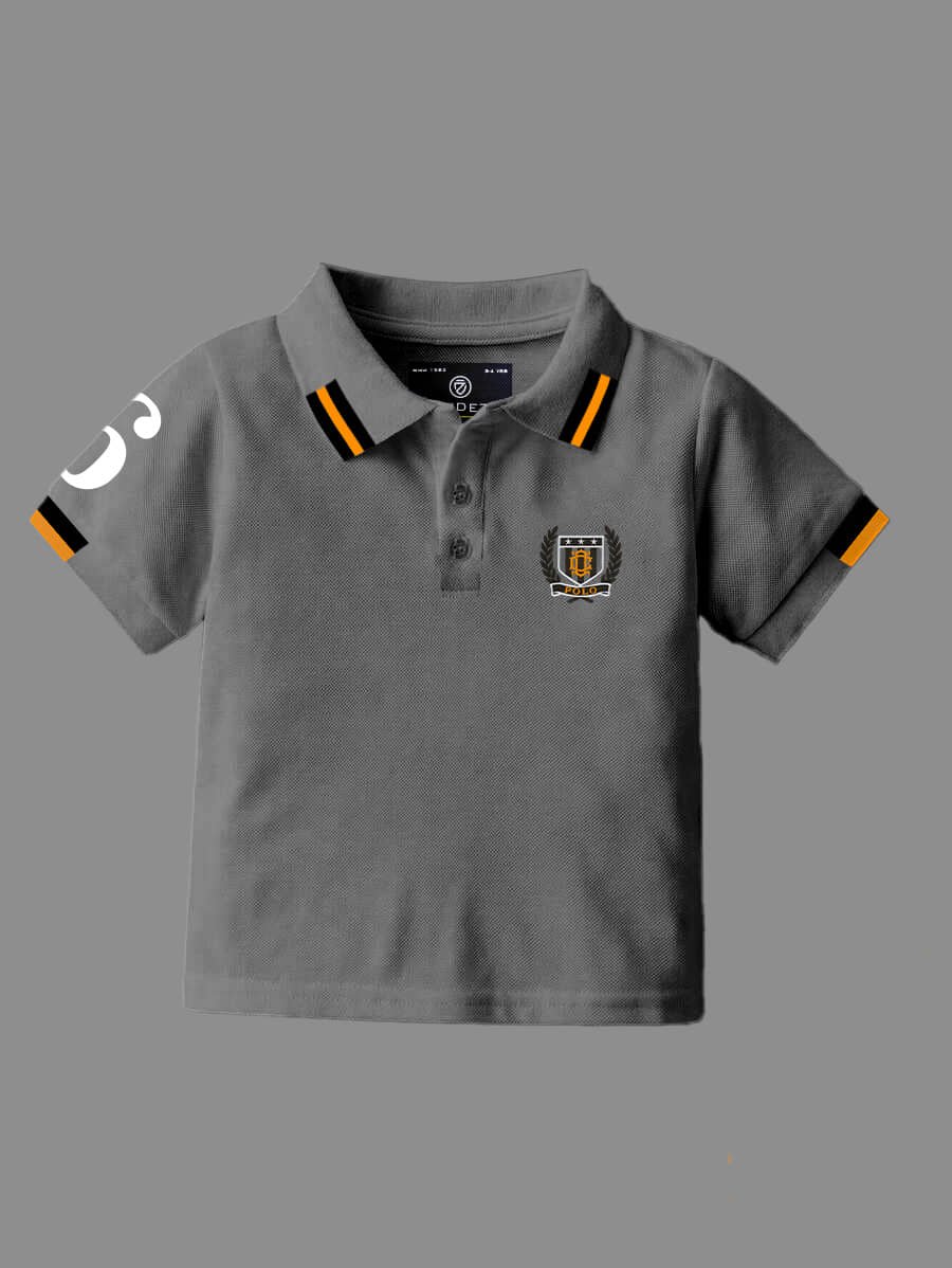 Pack of 2 Boys Cotton Blend Polo T-Shirt ( Multicolor 2 ) - Image 5