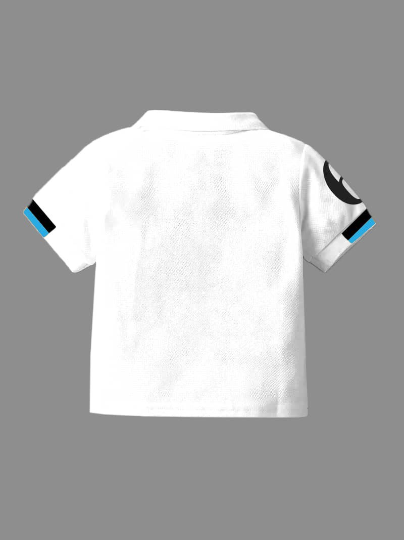 Pack of 2 Boys Cotton Blend Polo T-Shirt ( Multicolor 1 ) - Image 2