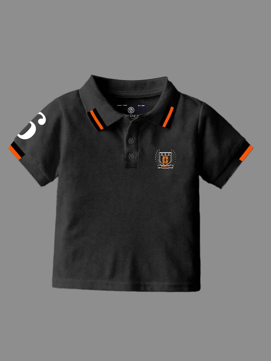 Pack of 2 Boys Cotton Blend Polo T-Shirt ( Multicolor 1 ) - Image 5