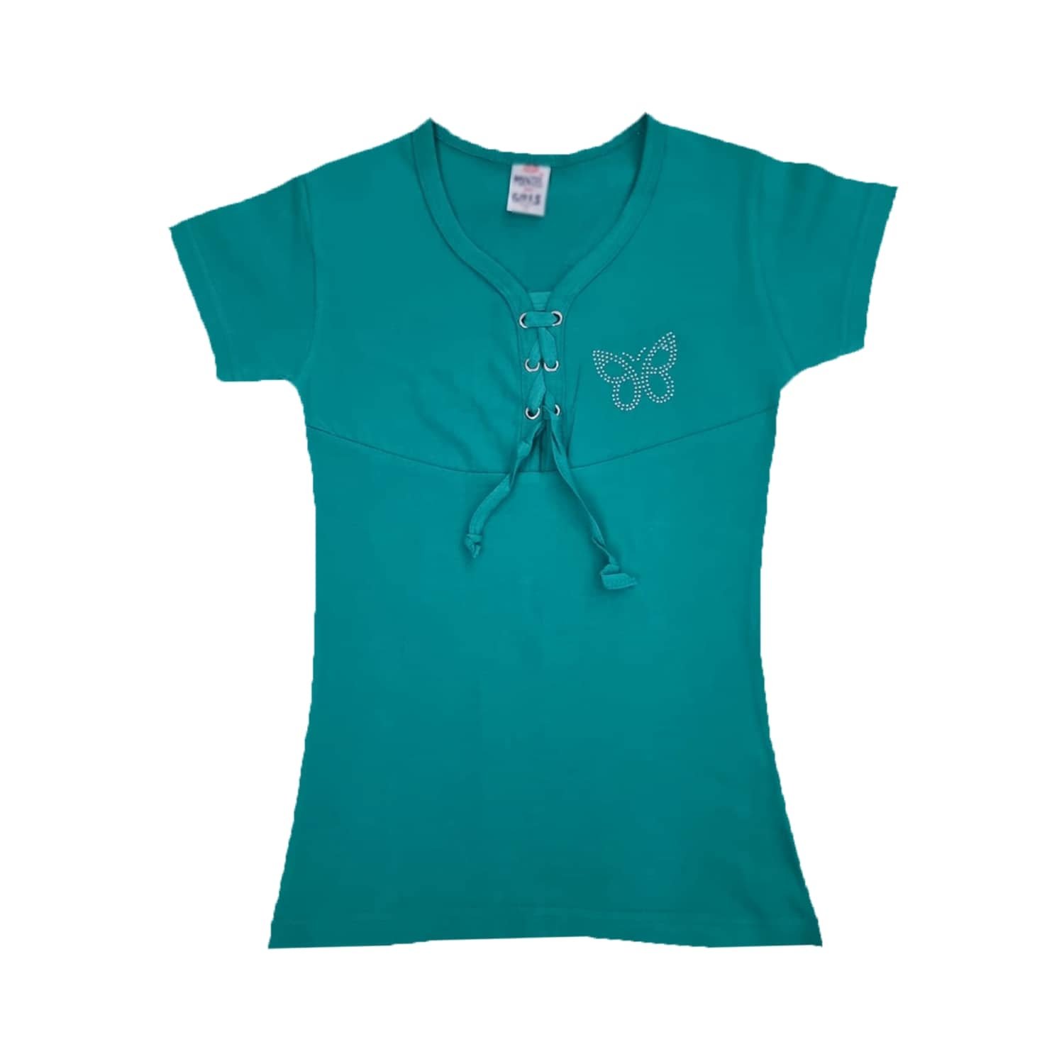 Pack of 1 Girls 100% Cotton Top ( Blue )