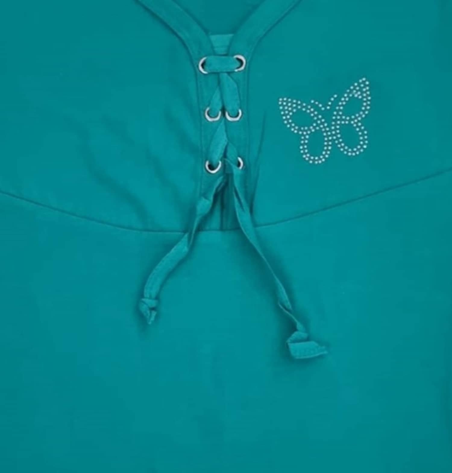 Pack of 1 Girls 100% Cotton Top ( Blue ) - Image 2