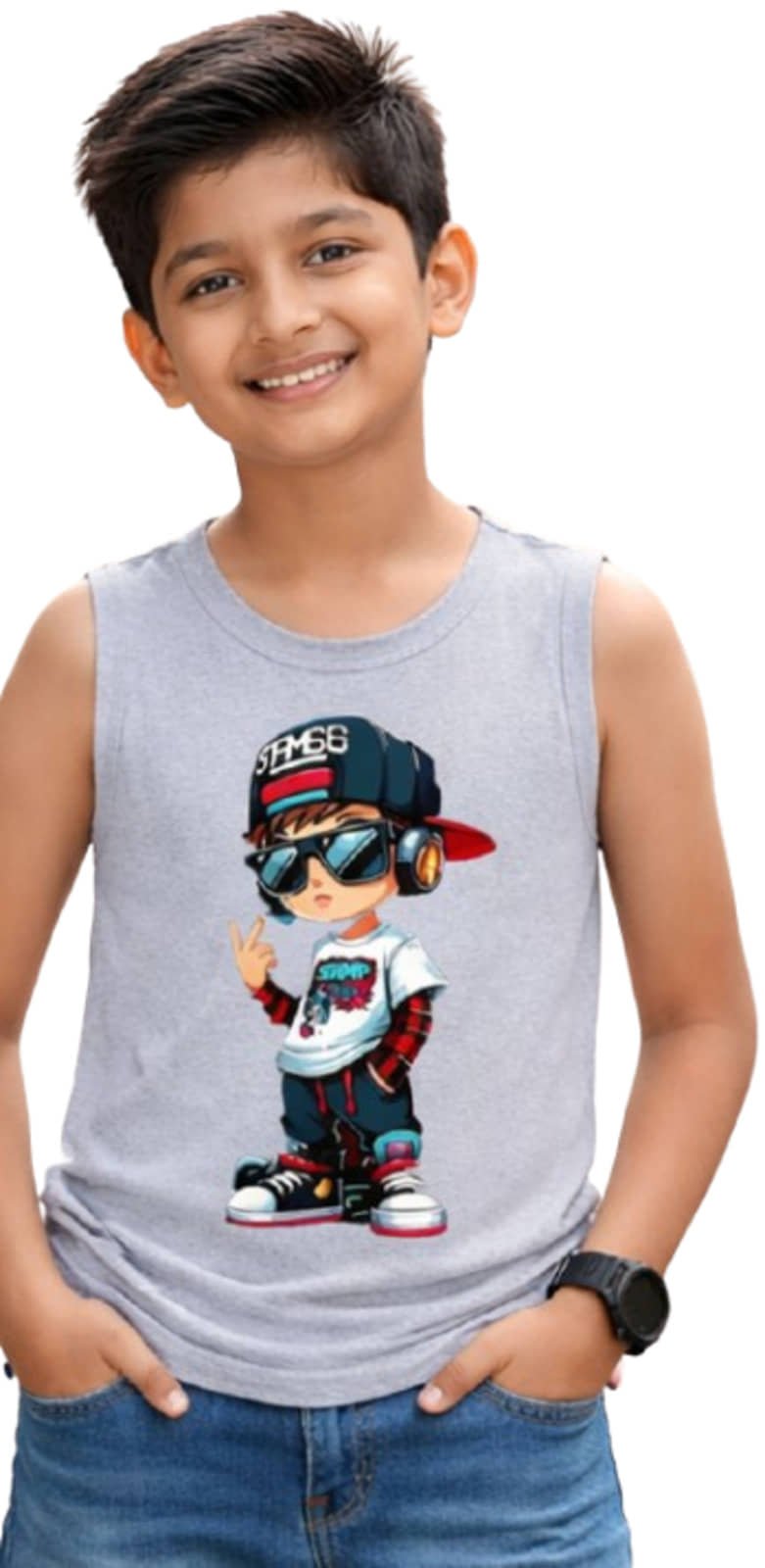 Pack of 3 Boys Cotton T-Shirt ( Multicolor ) - Image 2