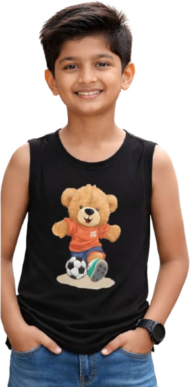 Pack of 3 Boys Cotton T-Shirt ( Multicolor ) - Image 4