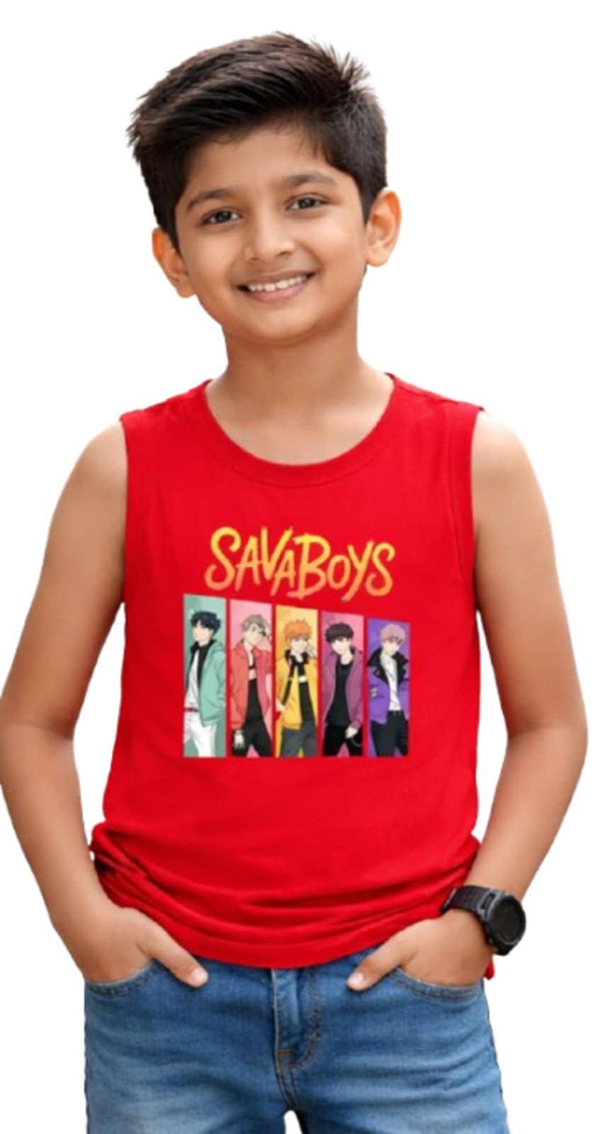 Pack of 3 Boys Cotton T-Shirt ( Multicolor ) - Image 5
