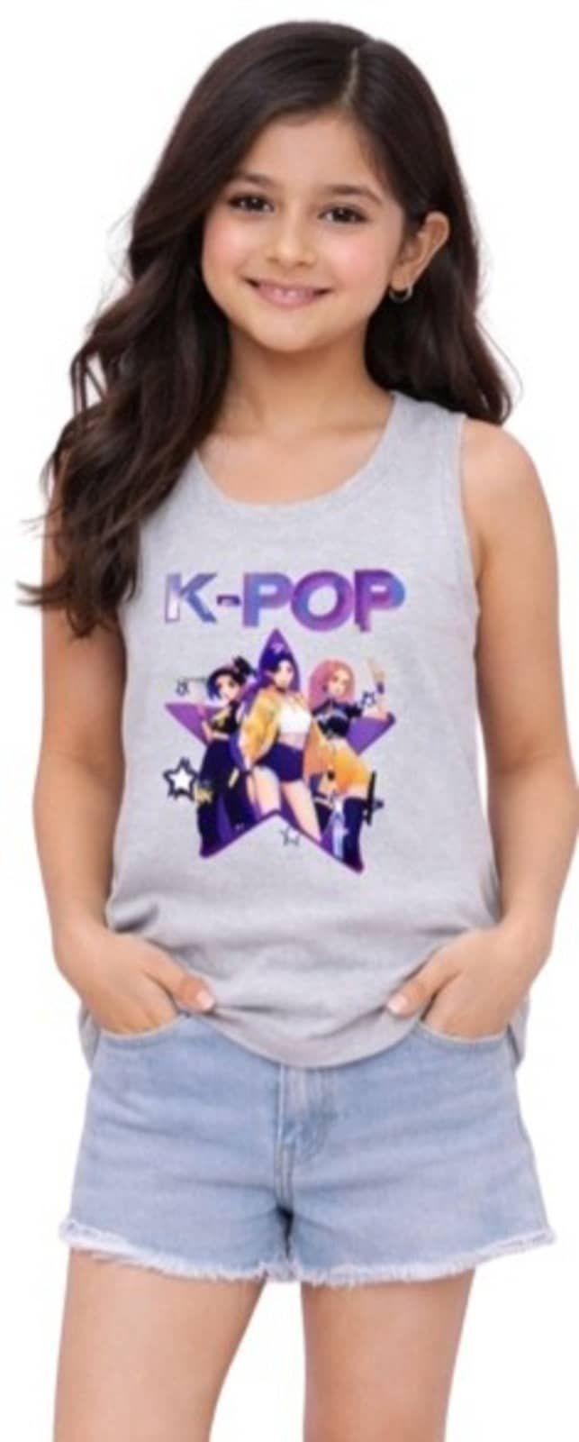 Pack of 3 Girls Cotton T-Shirt ( Multicolor ) - Image 6