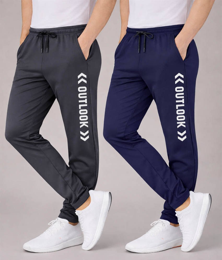 Pack of 2 Boys Polyester Trackpant ( Multicolor 2 )