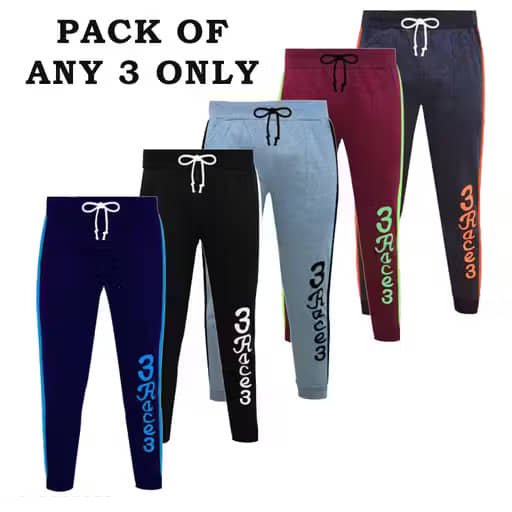 Pack of 3 Boys Cotton Trackpant ( Multicolor 3 )