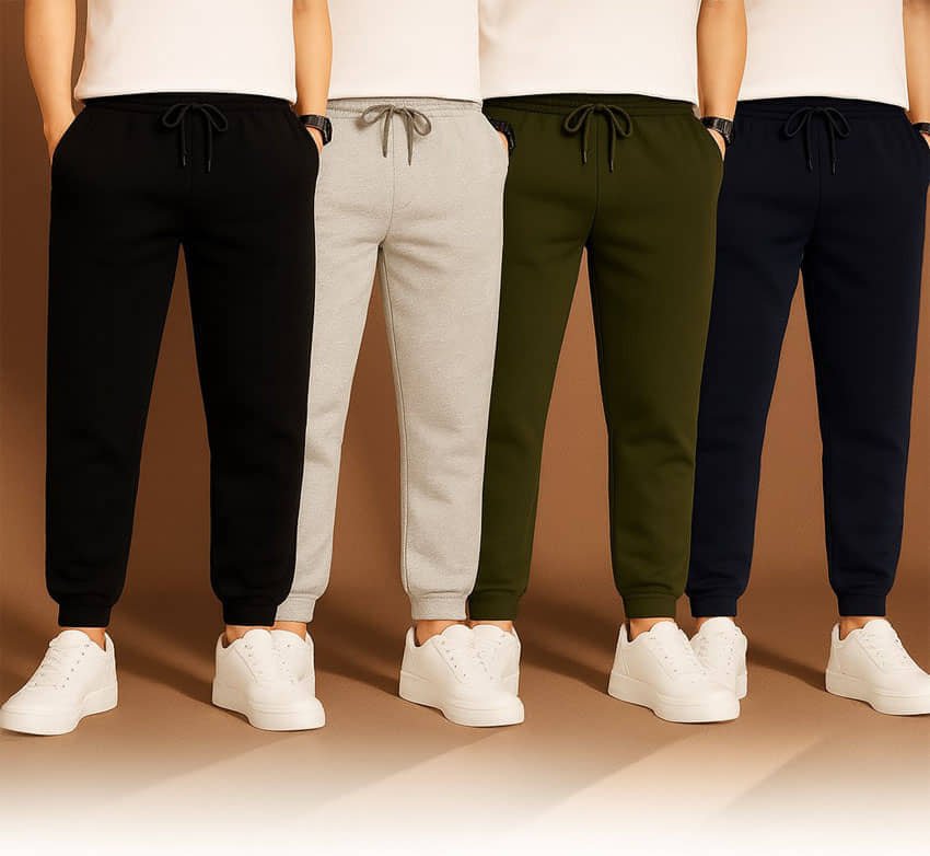 Pack of 4 Boys Cotton Trackpant ( Multicolor 4 )