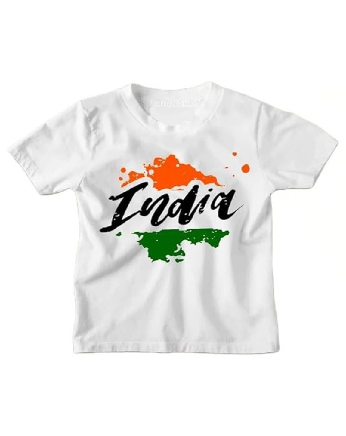 Pack of 1 Boys & Girls Cotton Blend T-Shirt ( White )