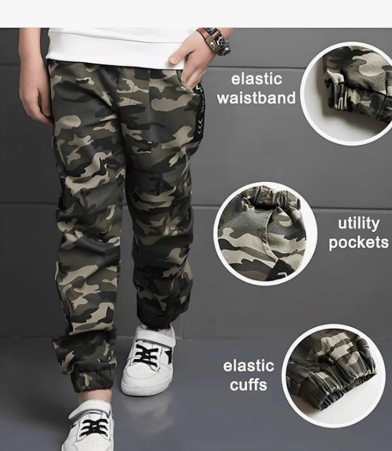 Calapas Cotton Blend Printed T-shirt With Trackpants Co-Ord Set For Boys ( Multicolor 2 ) - Image 5