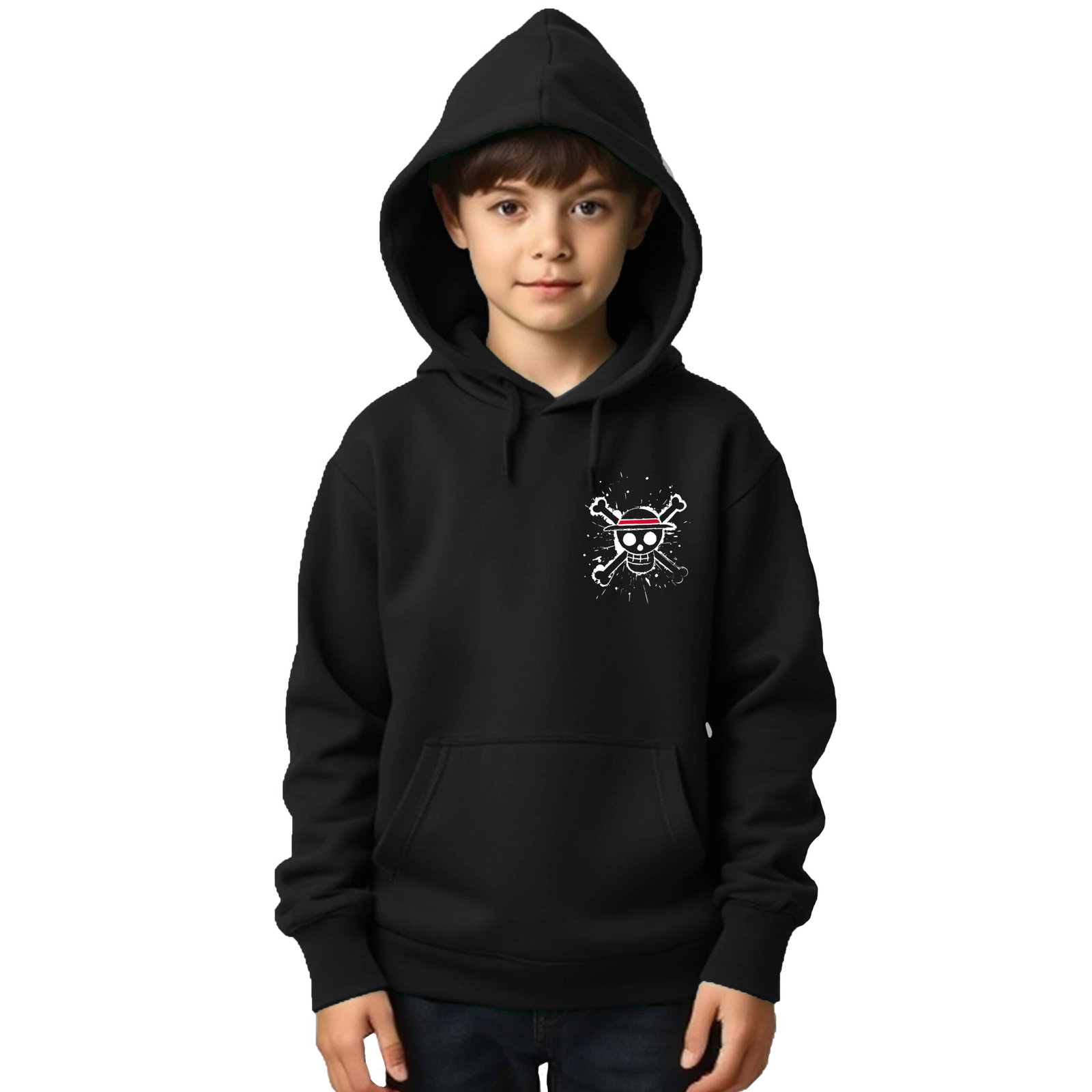 Crazy Guy Pack of 1 Boys Cotton Blend Sweatshirt ( Black ) - Image 2