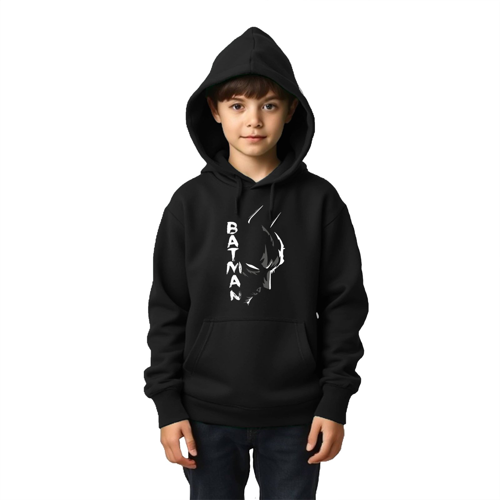 Crazy Guy Pack of 1 Boys Cotton Blend Sweatshirt ( Black ) - Image 3
