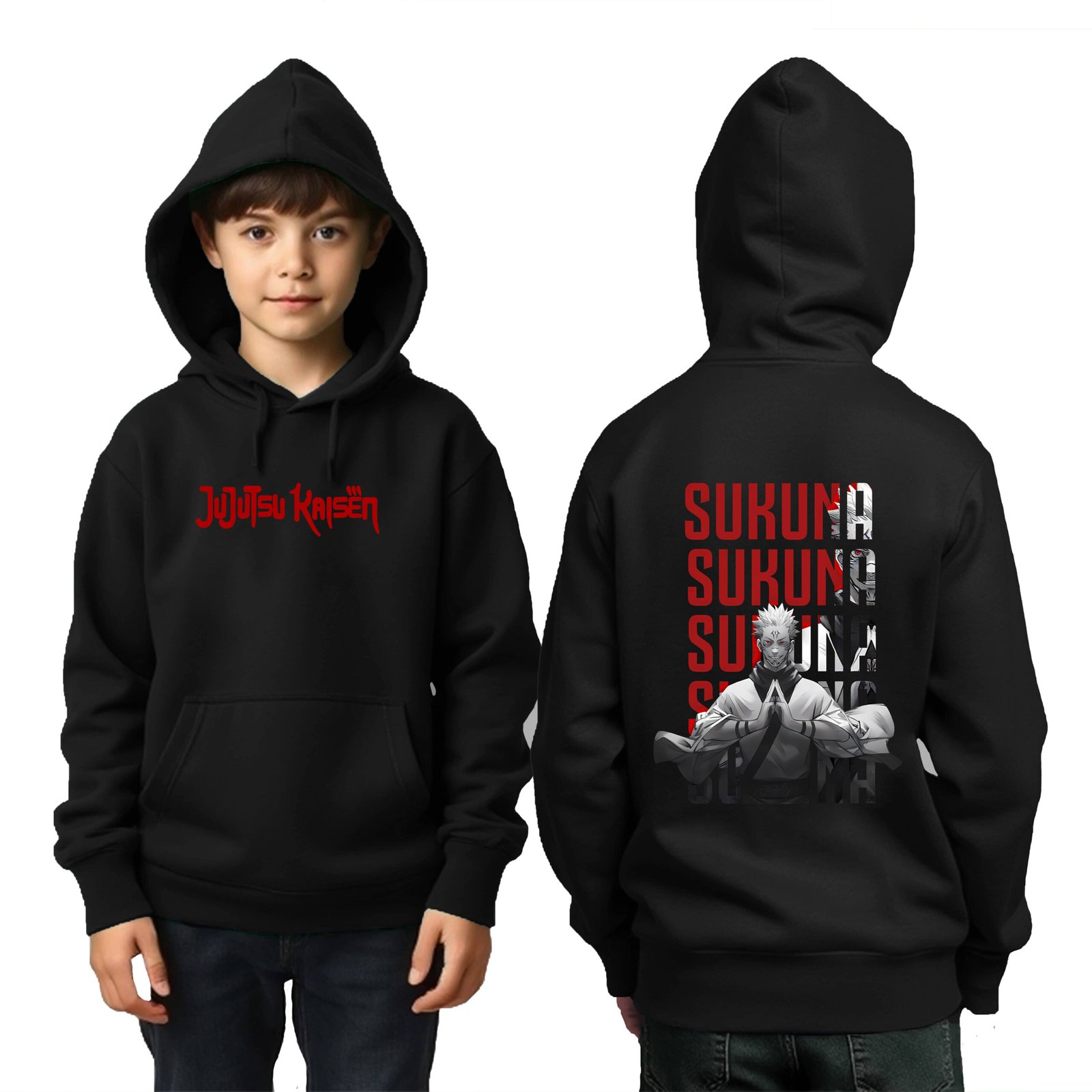 Crazy Guy Pack of 1 Boys Cotton Blend Sweatshirt ( Black ) - Image 4