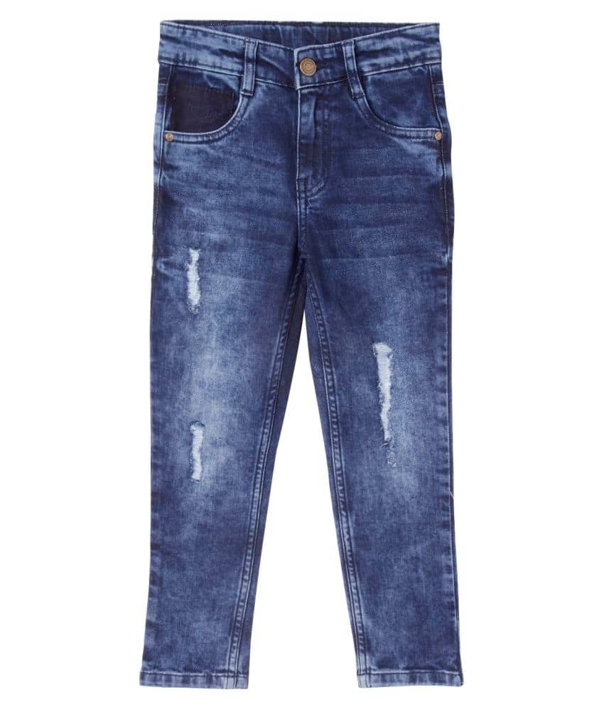 Cub Mcpaws Pack of 1 Boys Cotton Blend Jeans ( Blue )