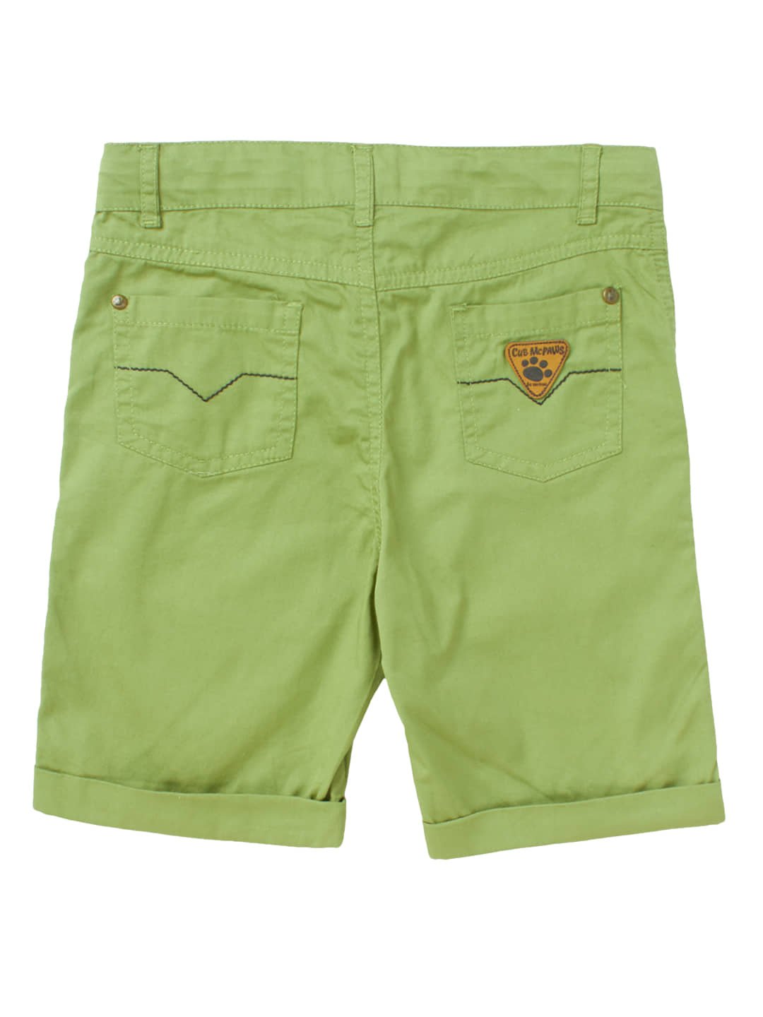Cub Mcpaws Pack of 1 Cotton Blend Shorts For Boys ( Olive Green )