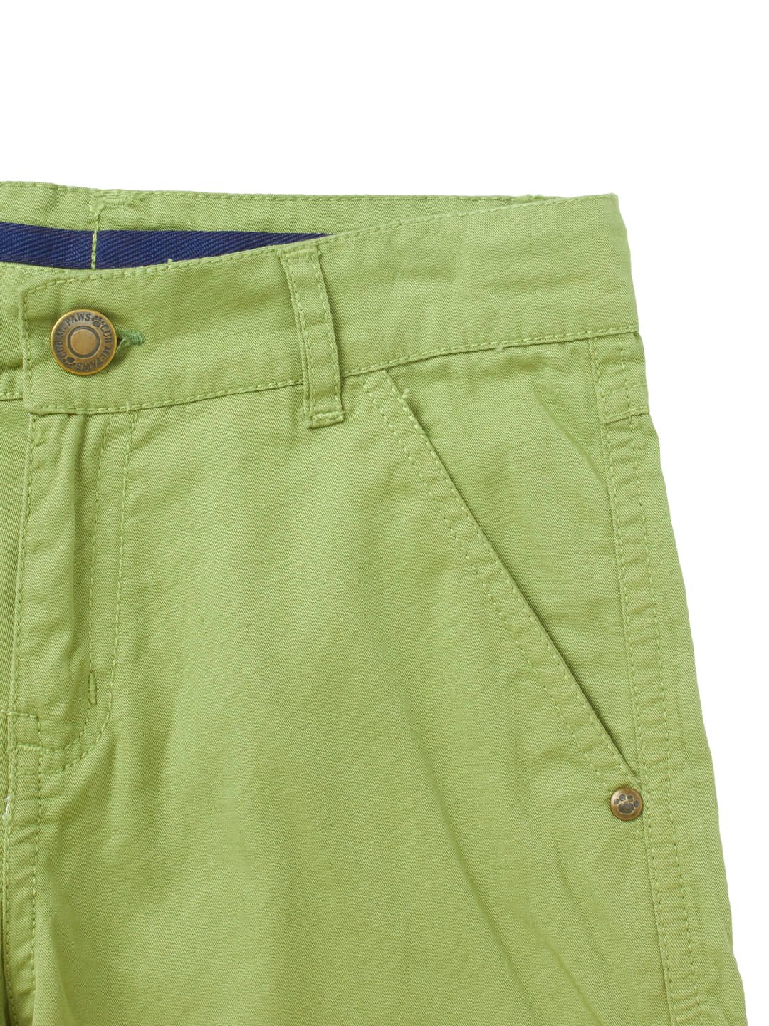 Cub Mcpaws Pack of 1 Cotton Blend Shorts For Boys ( Olive Green ) - Image 2