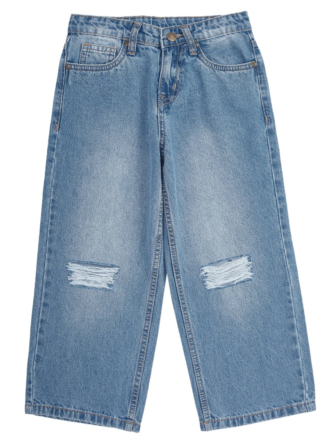 Cub Mcpaws Girls Cotton Jeans ( Pack of 1 , Denim Blue )