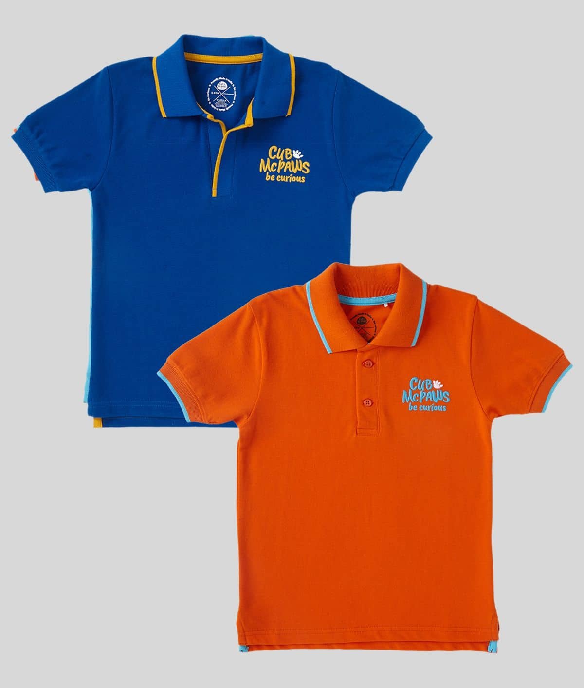 Cub Mcpaws - Multicolor Cotton Boy's Polo T-Shirt ( Pack of 2 )