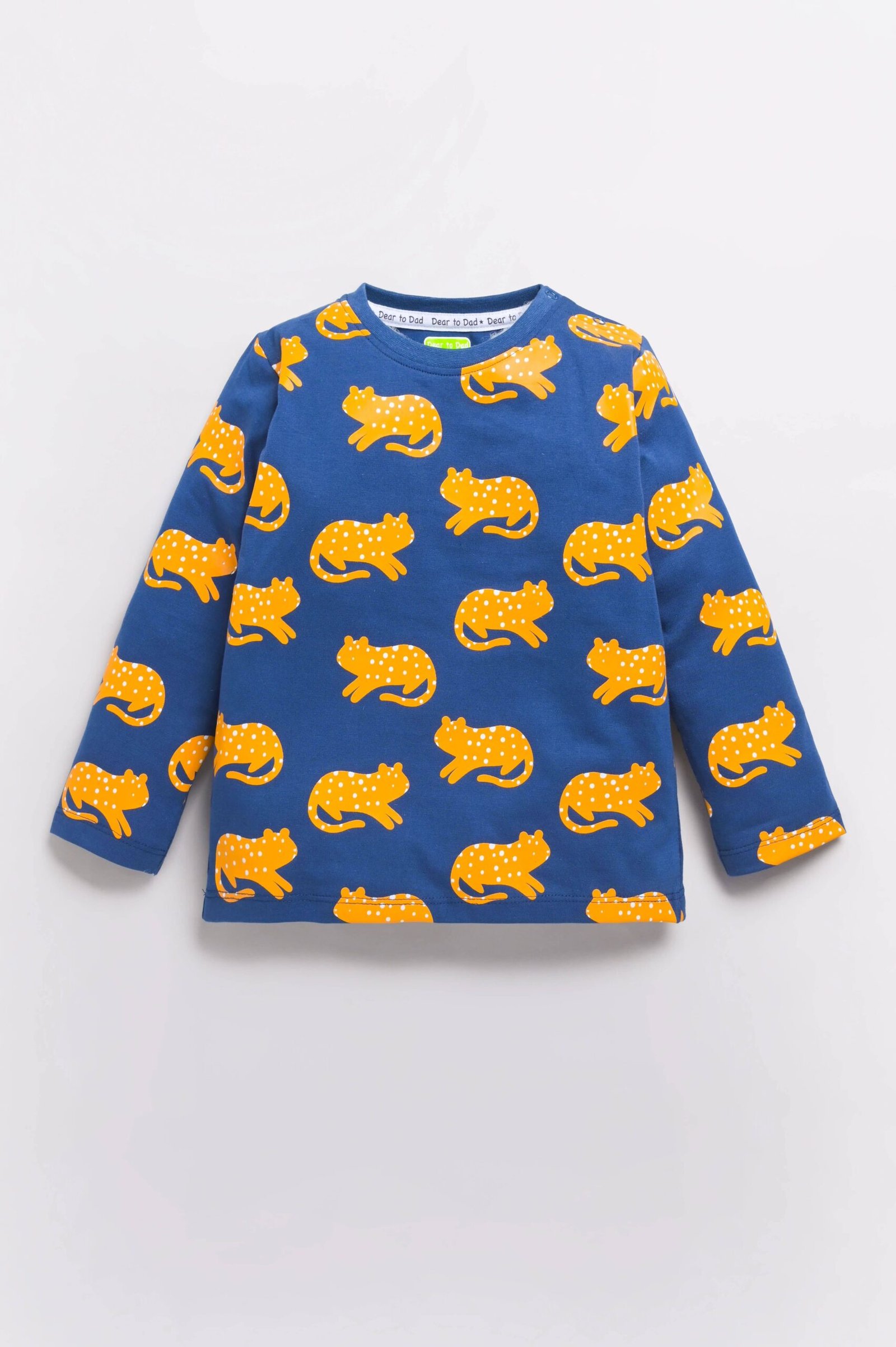 Pack of 1 Baby Boys 100% Cotton Nightsuit Set ( Blue ) - Image 3