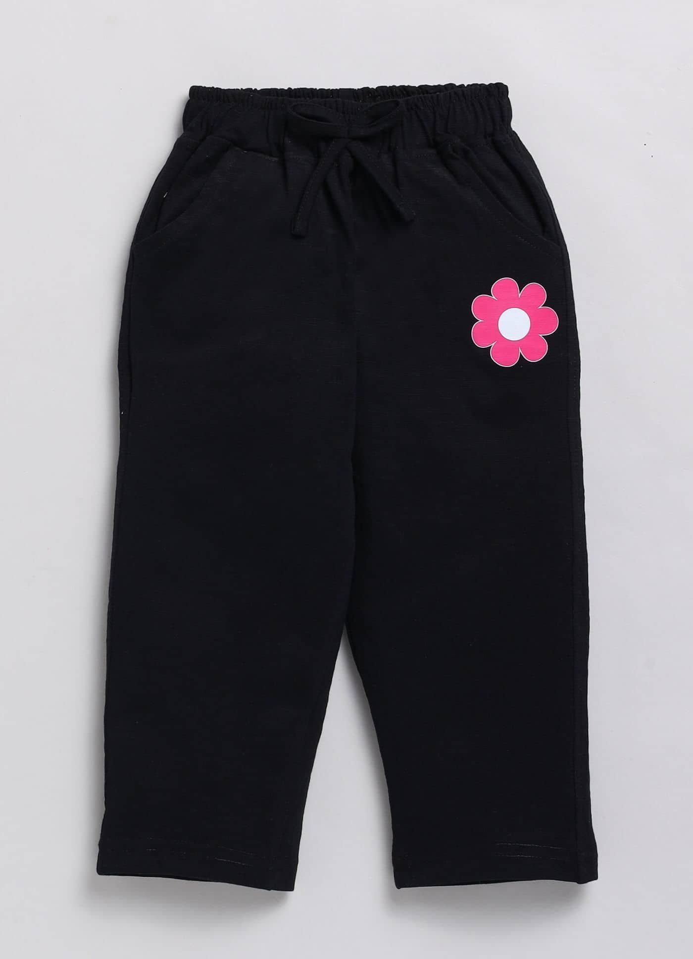 Pack of 1 Girls Cotton T-shirt & Pants ( Purple ) - Image 4